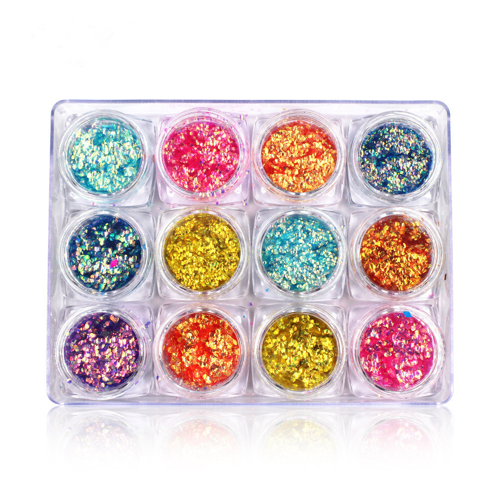 Wholesale Luminous Nail Art Glitter Decoration Colorful ...
